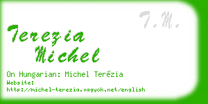 terezia michel business card