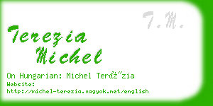 terezia michel business card